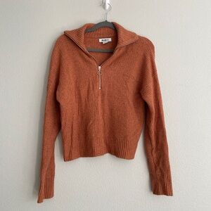 Quarter Zip Knit Sweater